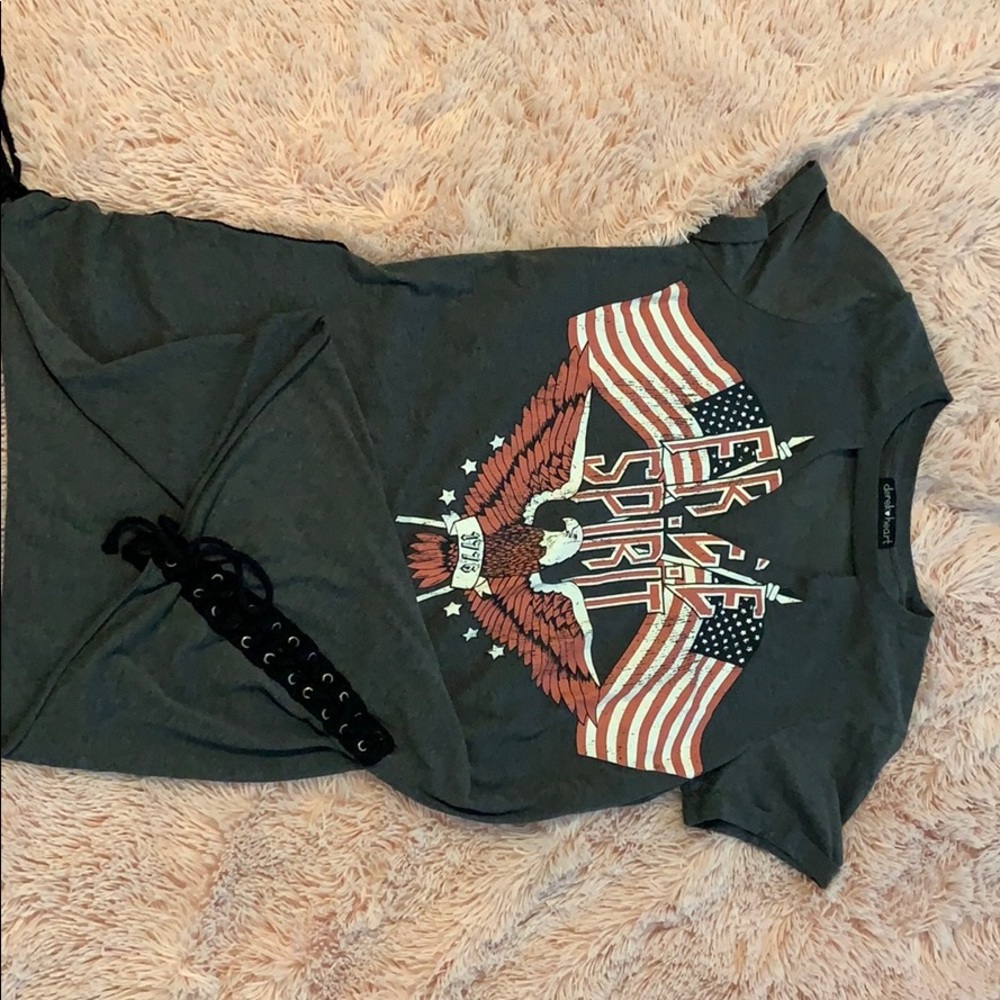 Rock n roll dress with slit up side and chest